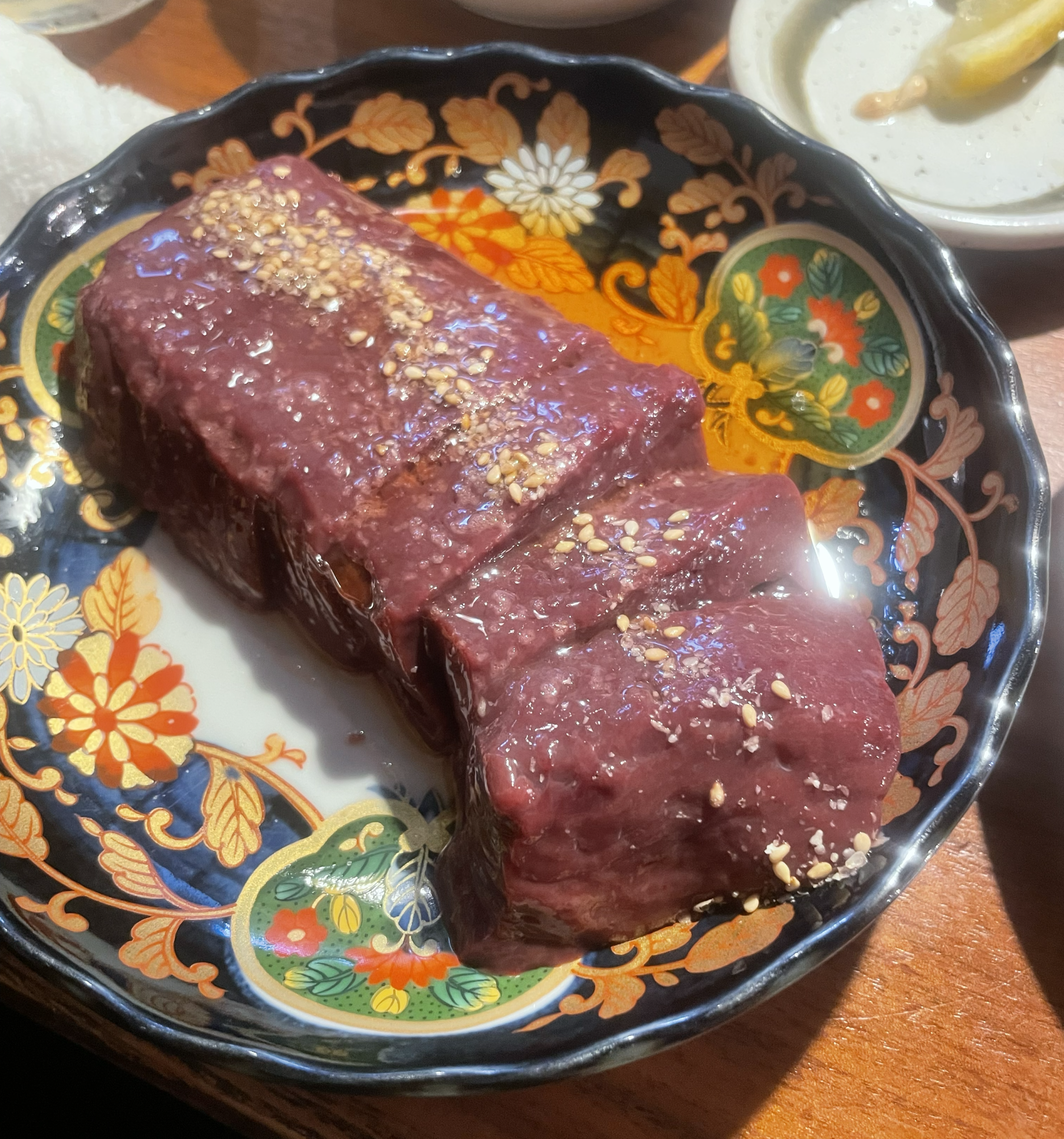 レバーの写真。